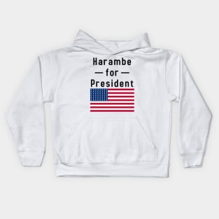 Harambe for President Kids Hoodie